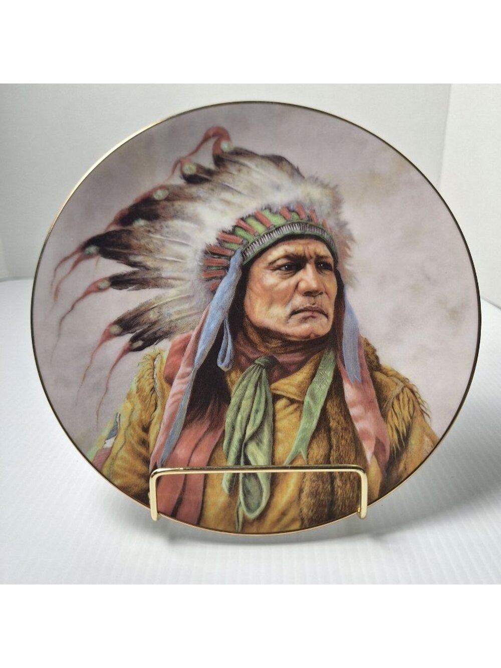 GREGORY PERILLO THE COUNCIL OF NATIONS SERIES PRIDE OF CHEYENNE COLLECTOR PLATE